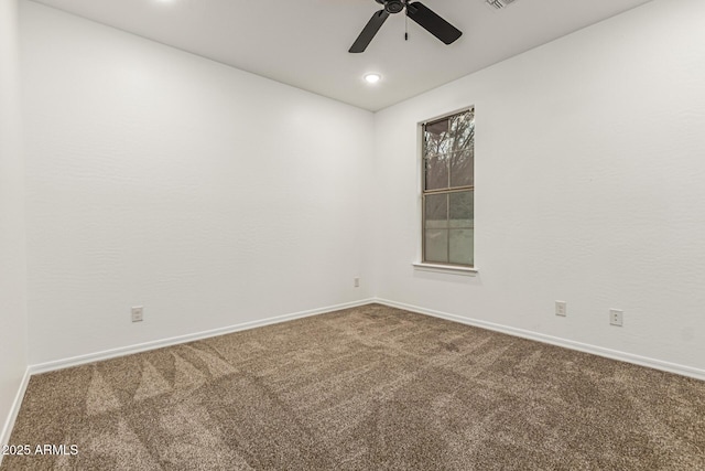 20412 W Thayer St, Buckeye, AZ 85396 - empty room featuring carpet flooring, baseboards, a ceiling fan, and recessed lighting