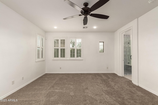 20412 W Thayer St, Buckeye, AZ 85396 - carpeted spare room featuring ceiling fan, baseboards, and recessed lighting