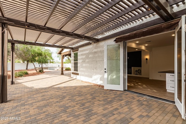 20412 W Thayer St, Buckeye, AZ 85396 - view of patio featuring a pergola