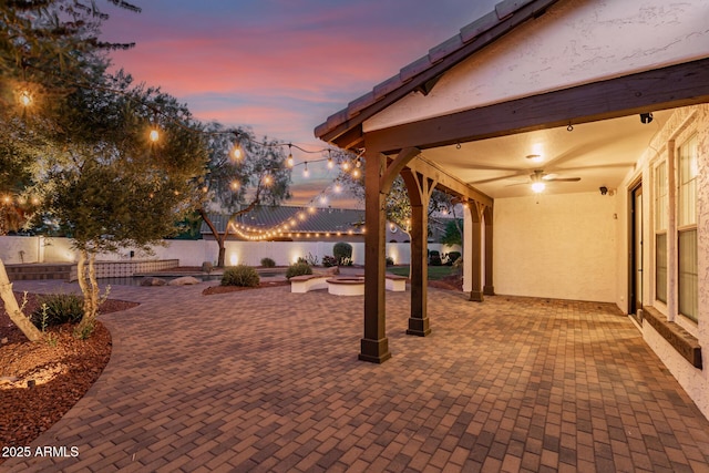 20412 W Thayer St, Buckeye, AZ 85396 - fenced backyard with a patio area