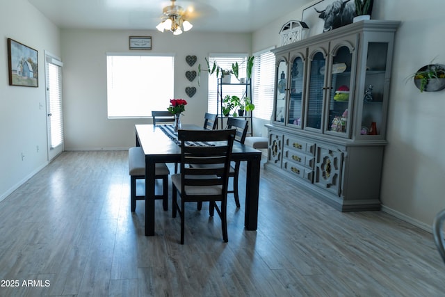 12161 W Flanagan St, Avondale, AZ 85323 - dining space with wood finished floors and ceiling fan