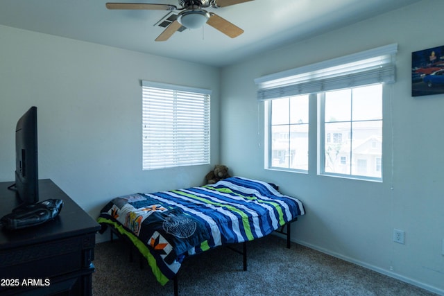 12161 W Flanagan St, Avondale, AZ 85323 - carpeted bedroom with multiple windows and ceiling fan