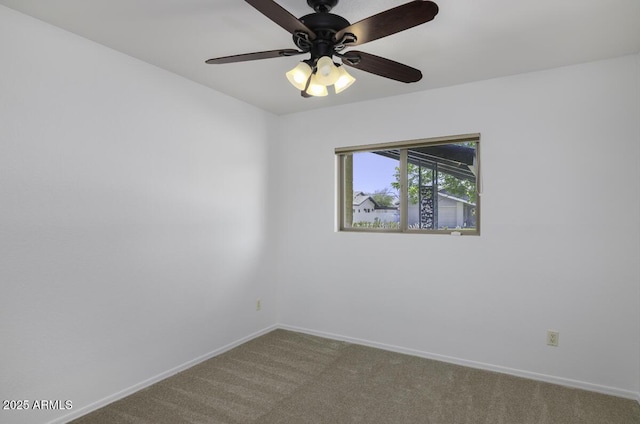 1059 E Broadmor Dr, Tempe, AZ 85282 - carpeted spare room featuring baseboards and a ceiling fan
