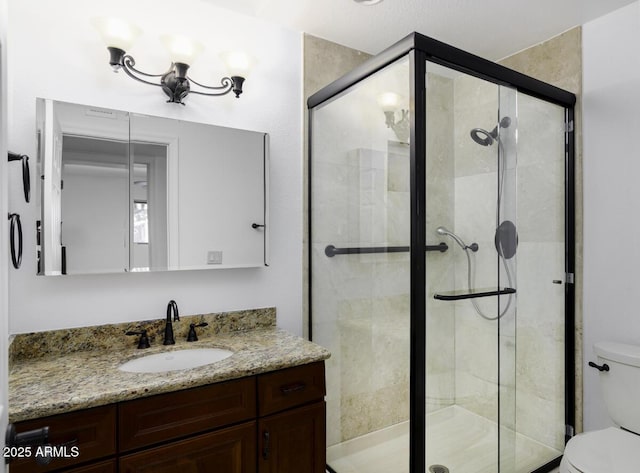 1059 E Broadmor Dr, Tempe, AZ 85282 - full bath with toilet, vanity, and a stall shower