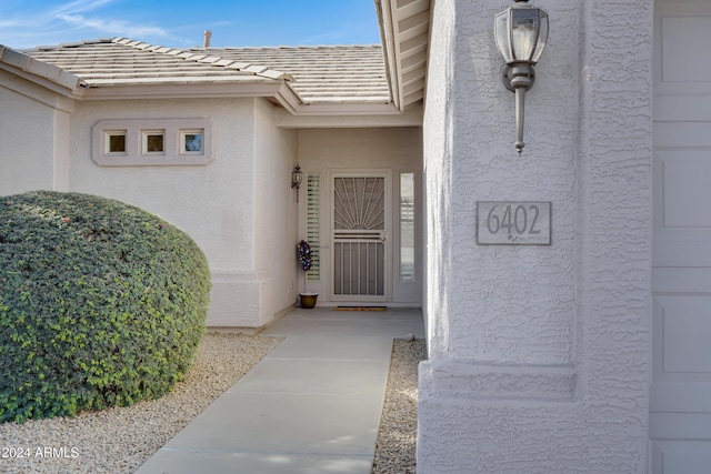 view of property entrance