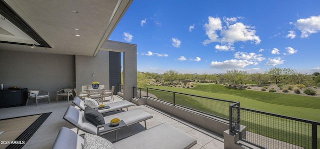 balcony with outdoor lounge area