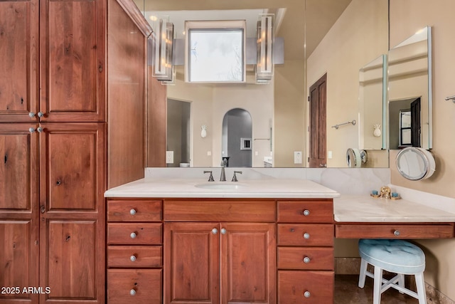 bathroom with vanity