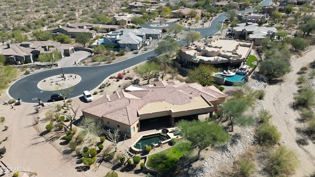 drone / aerial view featuring a residential view