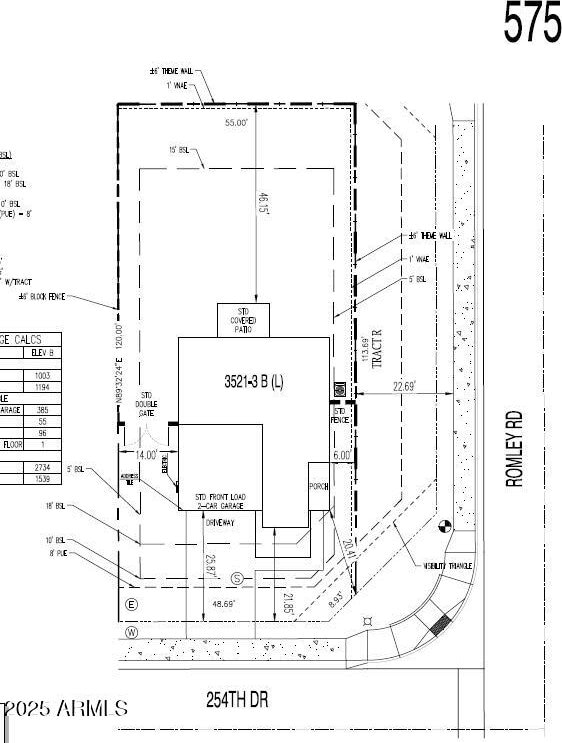4993 S 254th Dr, Buckeye, AZ 85326 - survey map / technical document
