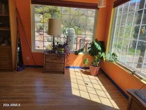 sunroom with plenty of natural light