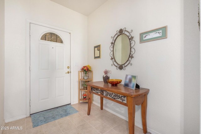 entrance foyer with baseboards