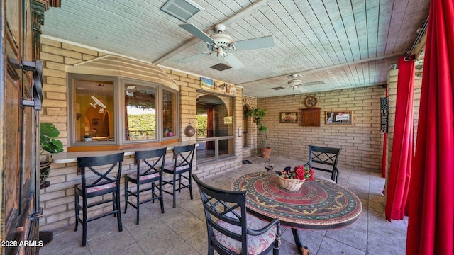 426 E Carol Ann Way, Phoenix, AZ 85022 - view of patio with a ceiling fan