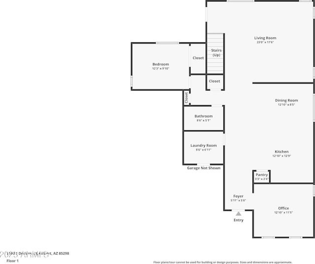 7169 S Dodane Ct, Gilbert, AZ 85298 - floor plan / room layout