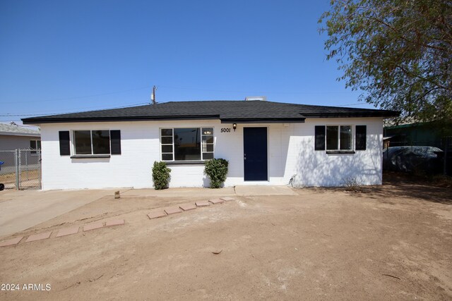 view of ranch-style home