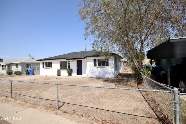 view of ranch-style home