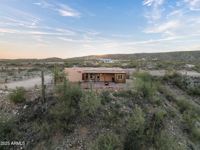 3874 Pura Vida Trl, Wickenburg, AZ 85390 - back of property featuring stucco siding and fence