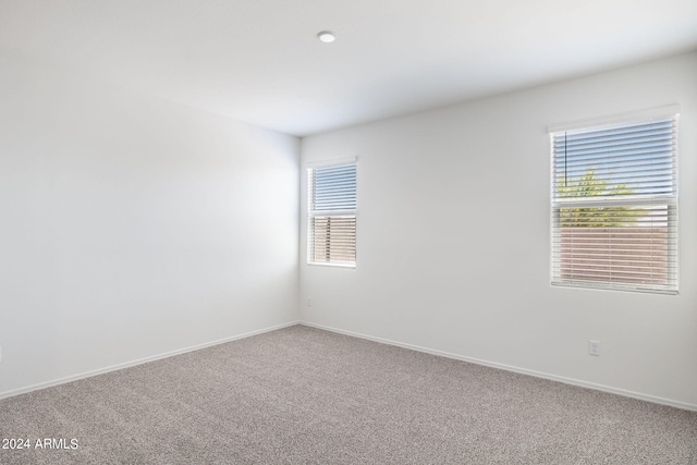 unfurnished room with carpet flooring