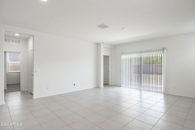 view of tiled empty room