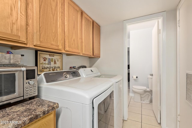 13614 N 33rd Ave, Phoenix, AZ 85029 - laundry area with separate washer and dryer and light tile patterned floors