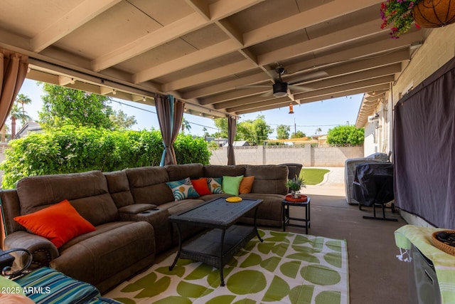 13614 N 33rd Ave, Phoenix, AZ 85029 - view of patio with outdoor lounge area and a grill