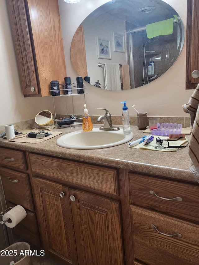 bathroom featuring vanity