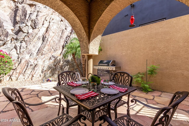 view of patio / terrace featuring grilling area