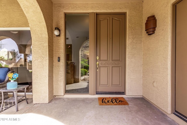 view of property entrance