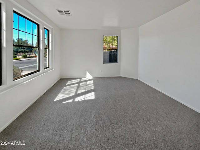 view of carpeted empty room