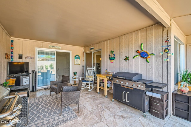 view of patio / terrace featuring area for grilling