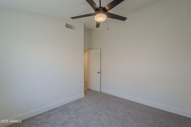 4248 E Jason Dr, Phoenix, AZ 85050 - spare room featuring baseboards, carpet, and a ceiling fan