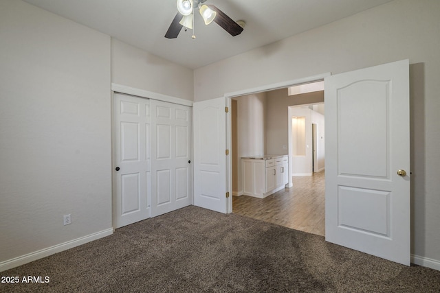 1826 W Oriole Way, Chandler, AZ 85286 - unfurnished bedroom featuring carpet flooring, a closet, and ceiling fan