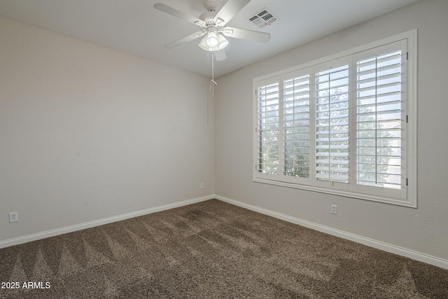 1826 W Oriole Way, Chandler, AZ 85286 - empty room featuring dark colored carpet and a ceiling fan