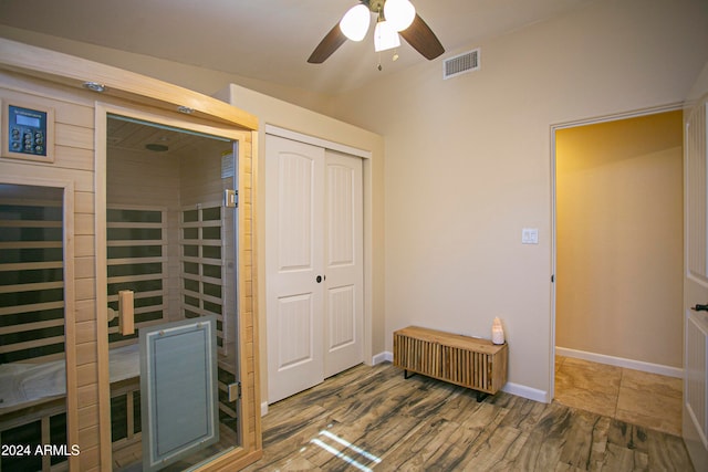 interior space featuring wood-type flooring