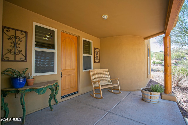 view of patio / terrace with a porch