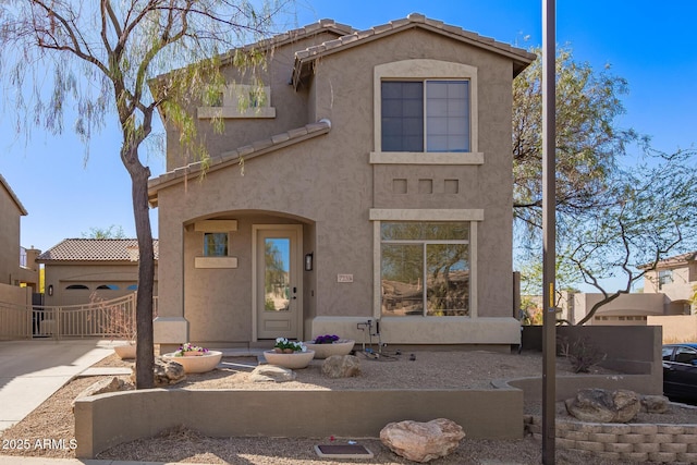 view of front of home featuring a garage