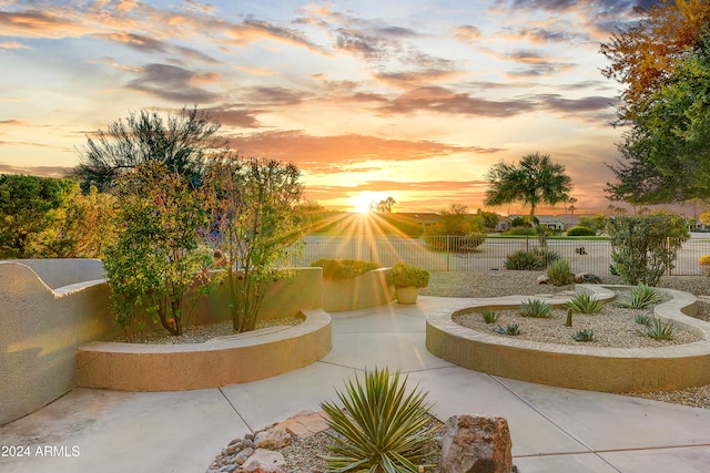 view of community featuring a patio area