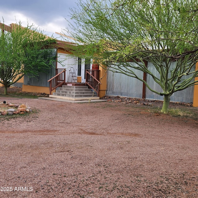 view of front of home