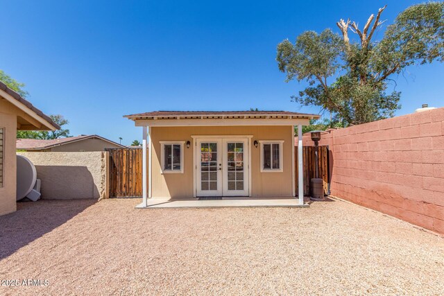 15825 N 45th St, Phoenix, AZ 85032 - back of house with french doors and a patio