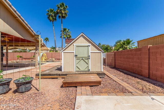 15825 N 45th St, Phoenix, AZ 85032 - view of shed with a fenced backyard
