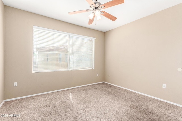 2134 E Broadway Rd Unit 2030, Tempe, AZ 85282 - carpeted spare room with healthy amount of natural light, baseboards, and ceiling fan