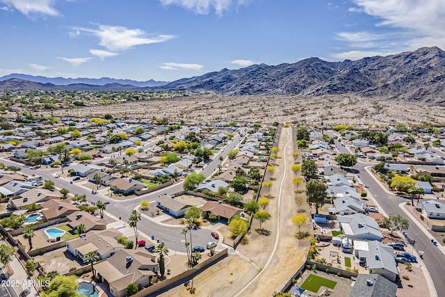 11210 S Bannock St, Phoenix, AZ 85044 - drone / aerial view featuring a residential view and a mountain view