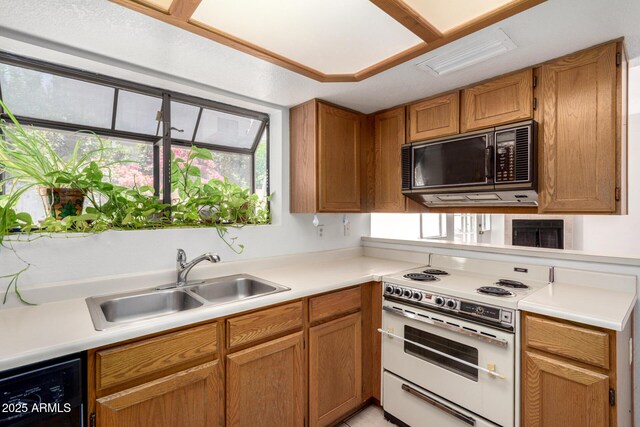 10235 N 31st St Unit 2, Phoenix, AZ 85028 - kitchen featuring electric stove, black microwave, dishwasher, and healthy amount of natural light