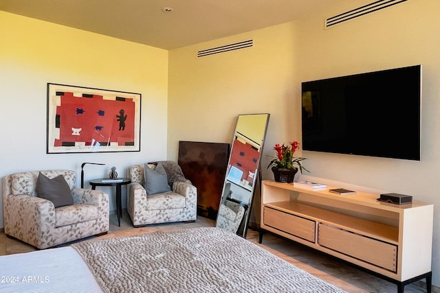 living room featuring hardwood / wood-style floors