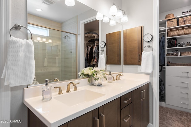 24226 N 22nd St, Phoenix, AZ 85024 - full bath with a spacious closet, double vanity, and a stall shower