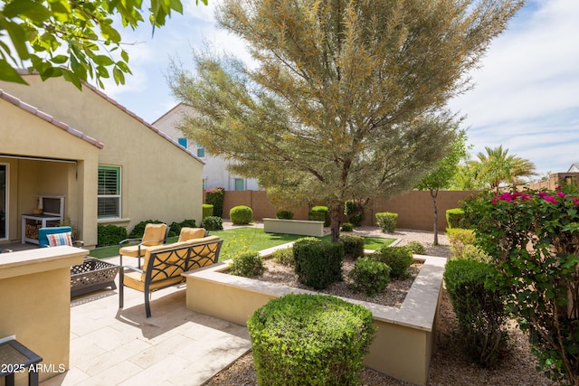 24226 N 22nd St, Phoenix, AZ 85024 - fenced backyard with outdoor lounge area and a patio