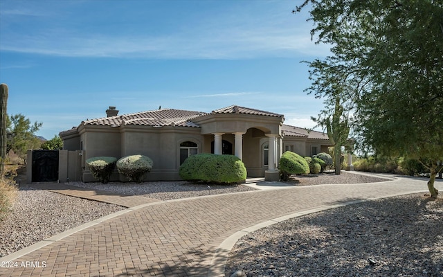 view of mediterranean / spanish home