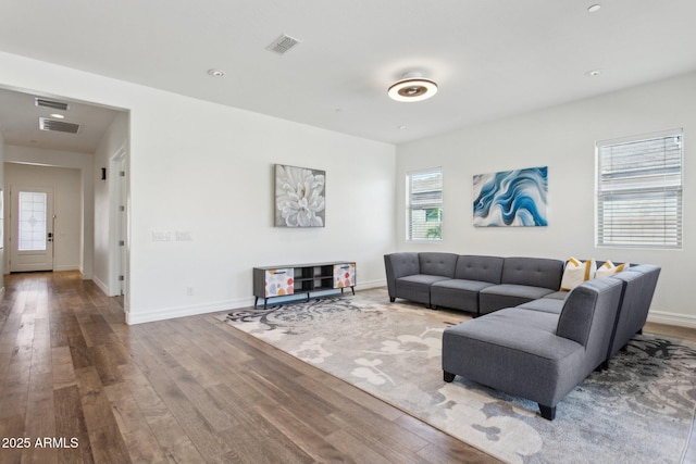 11872 W Duane Ln, Peoria, AZ 85383 - living area with wood finished floors and baseboards