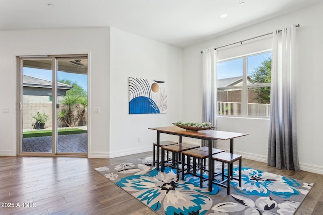 11872 W Duane Ln, Peoria, AZ 85383 - dining space with plenty of natural light, wood finished floors, baseboards, and recessed lighting
