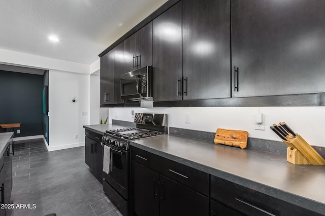 kitchen featuring black appliances