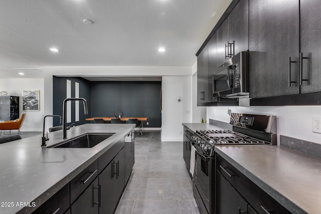 kitchen featuring sink, gas stove, and dishwasher